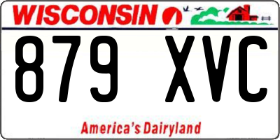 WI license plate 879XVC