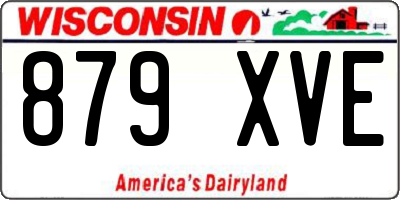 WI license plate 879XVE