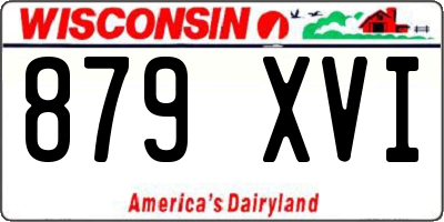 WI license plate 879XVI