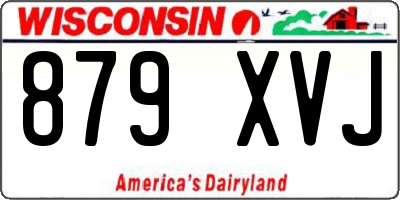 WI license plate 879XVJ