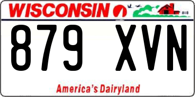 WI license plate 879XVN