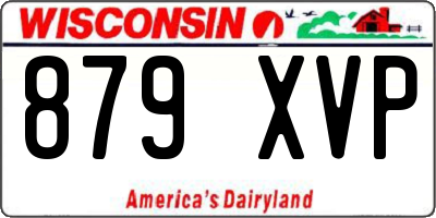 WI license plate 879XVP