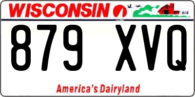 WI license plate 879XVQ