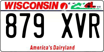 WI license plate 879XVR