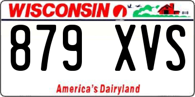 WI license plate 879XVS
