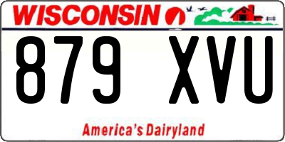 WI license plate 879XVU