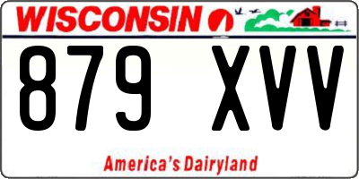WI license plate 879XVV