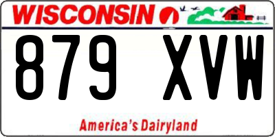 WI license plate 879XVW