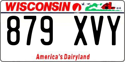 WI license plate 879XVY