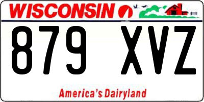 WI license plate 879XVZ