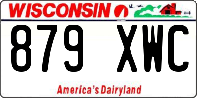 WI license plate 879XWC