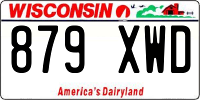WI license plate 879XWD