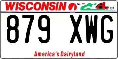 WI license plate 879XWG