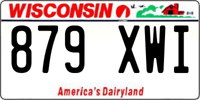 WI license plate 879XWI