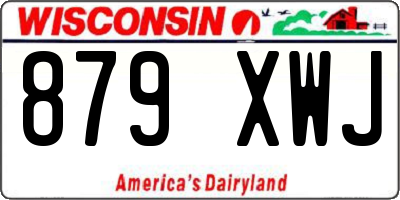 WI license plate 879XWJ