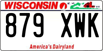 WI license plate 879XWK