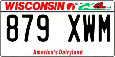 WI license plate 879XWM