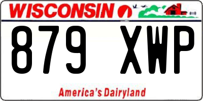 WI license plate 879XWP