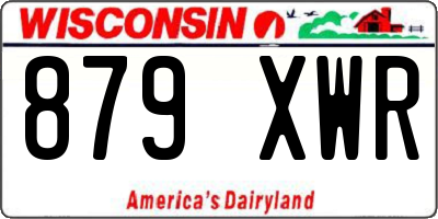 WI license plate 879XWR