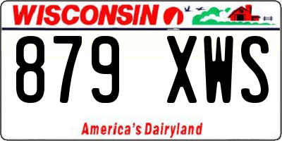 WI license plate 879XWS