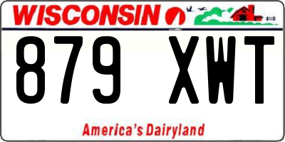 WI license plate 879XWT