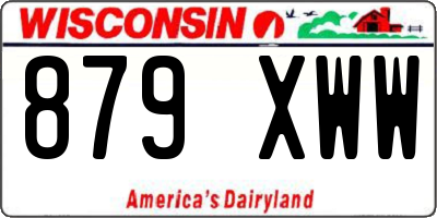 WI license plate 879XWW