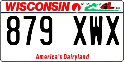 WI license plate 879XWX