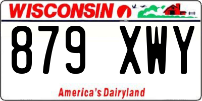 WI license plate 879XWY