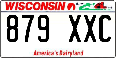 WI license plate 879XXC