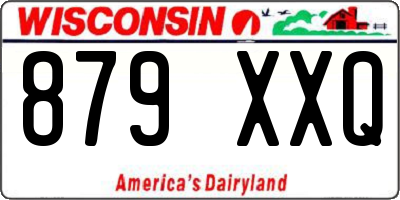 WI license plate 879XXQ