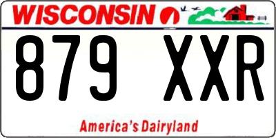 WI license plate 879XXR