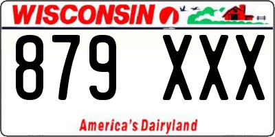 WI license plate 879XXX