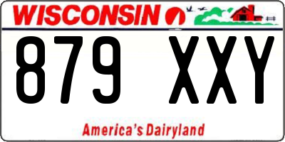 WI license plate 879XXY