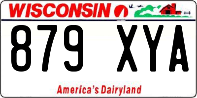 WI license plate 879XYA