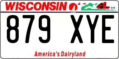 WI license plate 879XYE