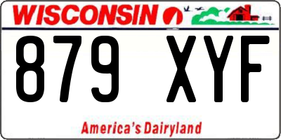 WI license plate 879XYF