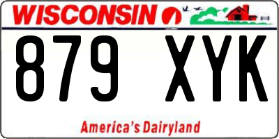 WI license plate 879XYK