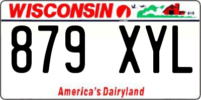 WI license plate 879XYL
