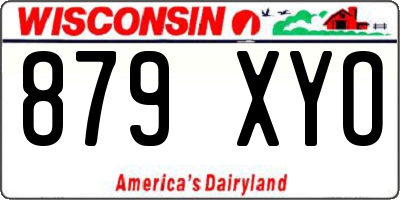 WI license plate 879XYO