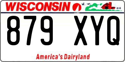 WI license plate 879XYQ