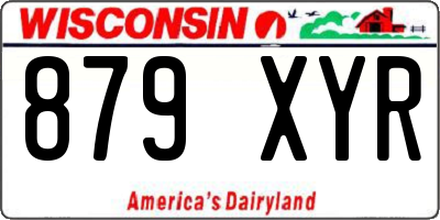WI license plate 879XYR