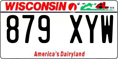 WI license plate 879XYW