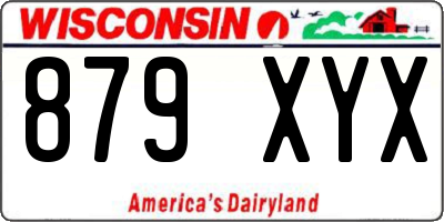 WI license plate 879XYX