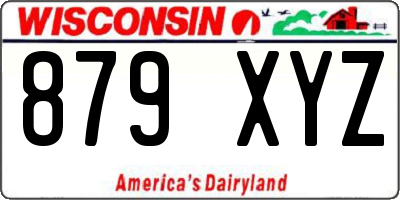 WI license plate 879XYZ