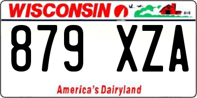 WI license plate 879XZA