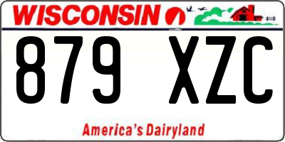 WI license plate 879XZC