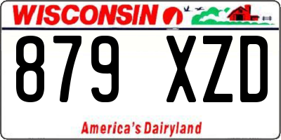 WI license plate 879XZD