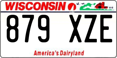 WI license plate 879XZE