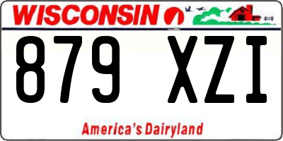 WI license plate 879XZI