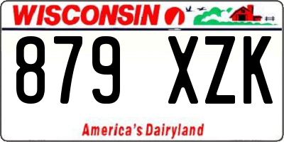 WI license plate 879XZK